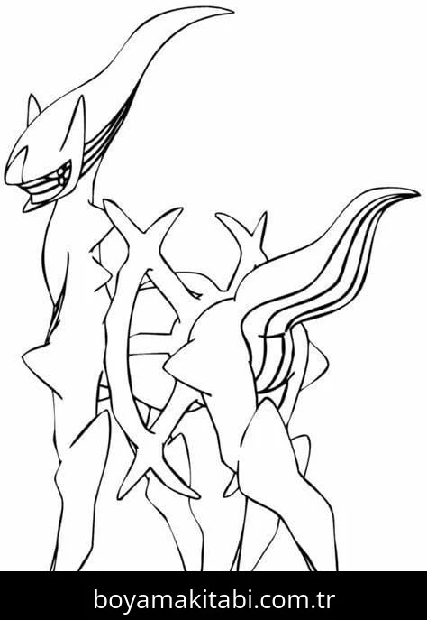 Arceus boyama sayfası – yaratıcılığı geliştirir, keyifli zaman
