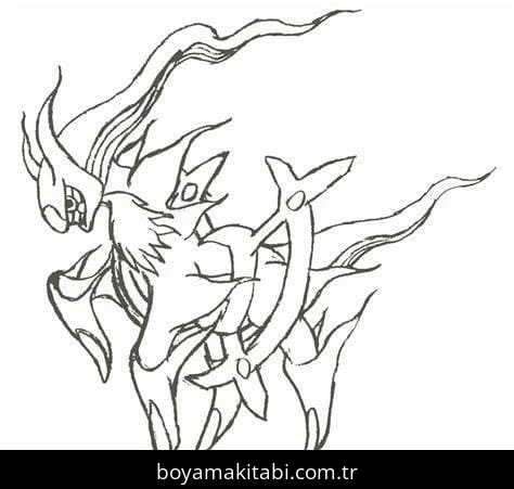 Arceus boyama sayfası – boyama etkinliği, çocuk aktivitesi