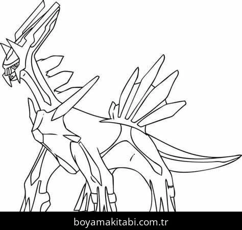 Arceus boyama sayfası – çizgi film temalı, basit çizim