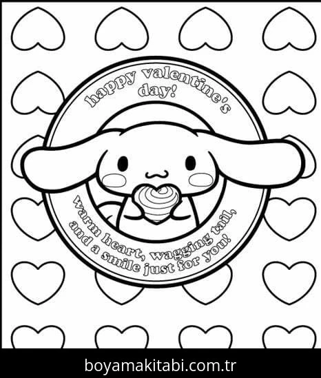 Cinnamoroll boyama sayfası – el becerilerini geliştirir, boyama çalışması