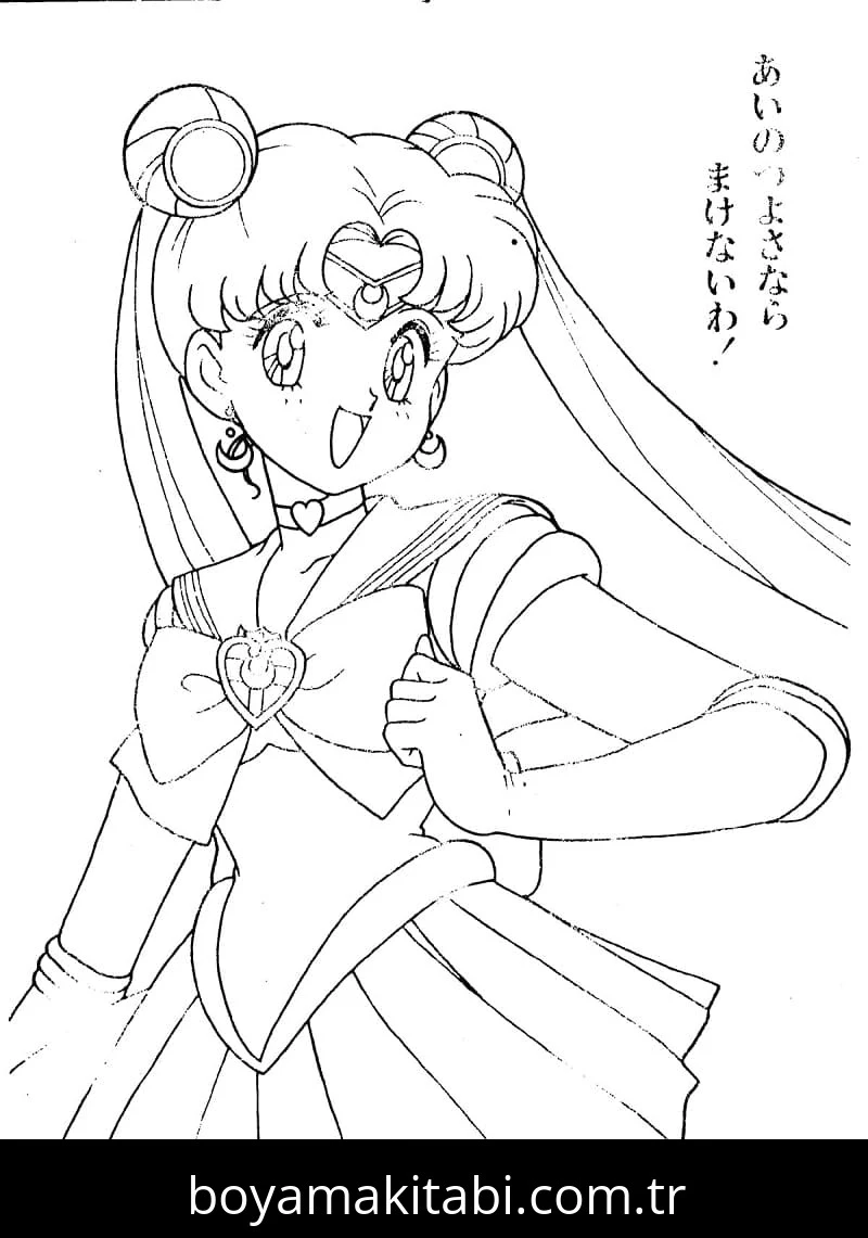 Sailor Moon boyama sayfası #48 – evde etkinlik, anaokulu etkinliği