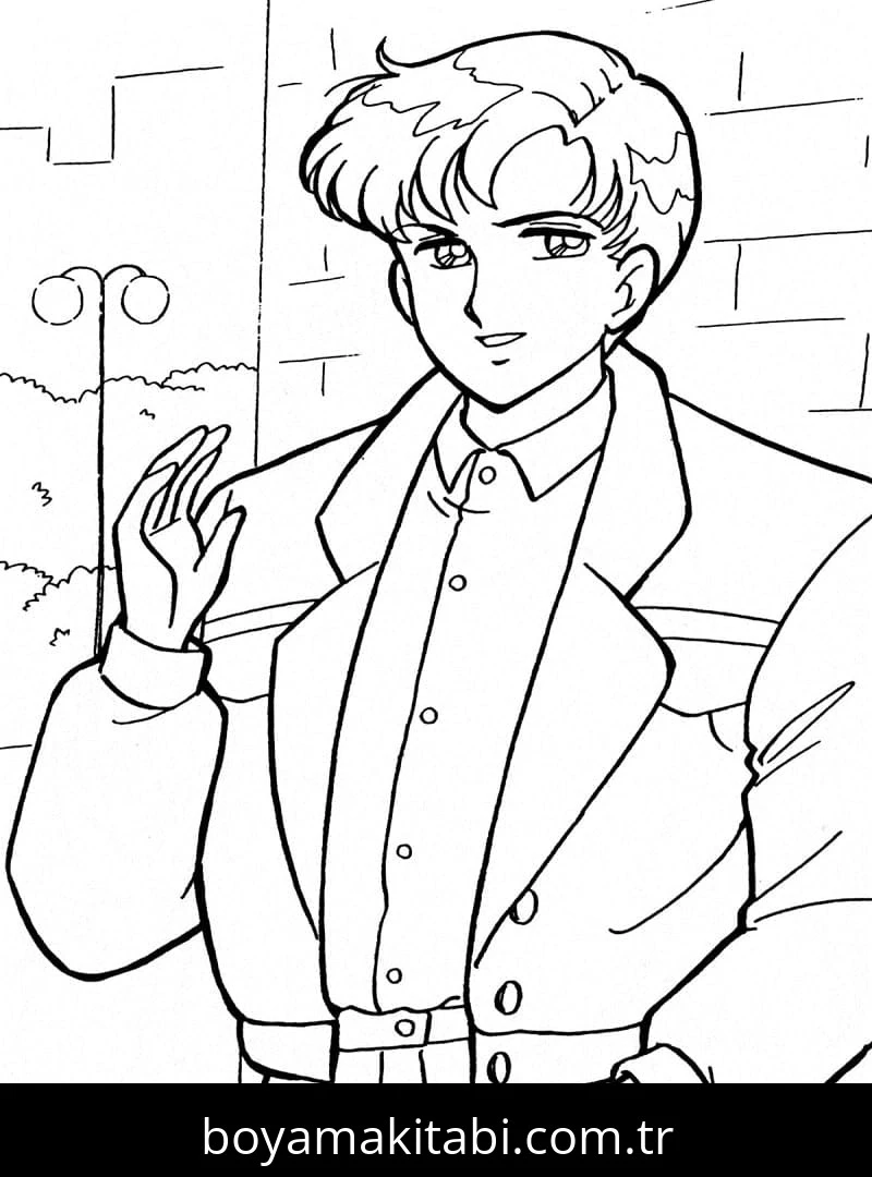 Sailor Moon boyama sayfası #55 – anaokulu etkinliği, motor becerileri destekler