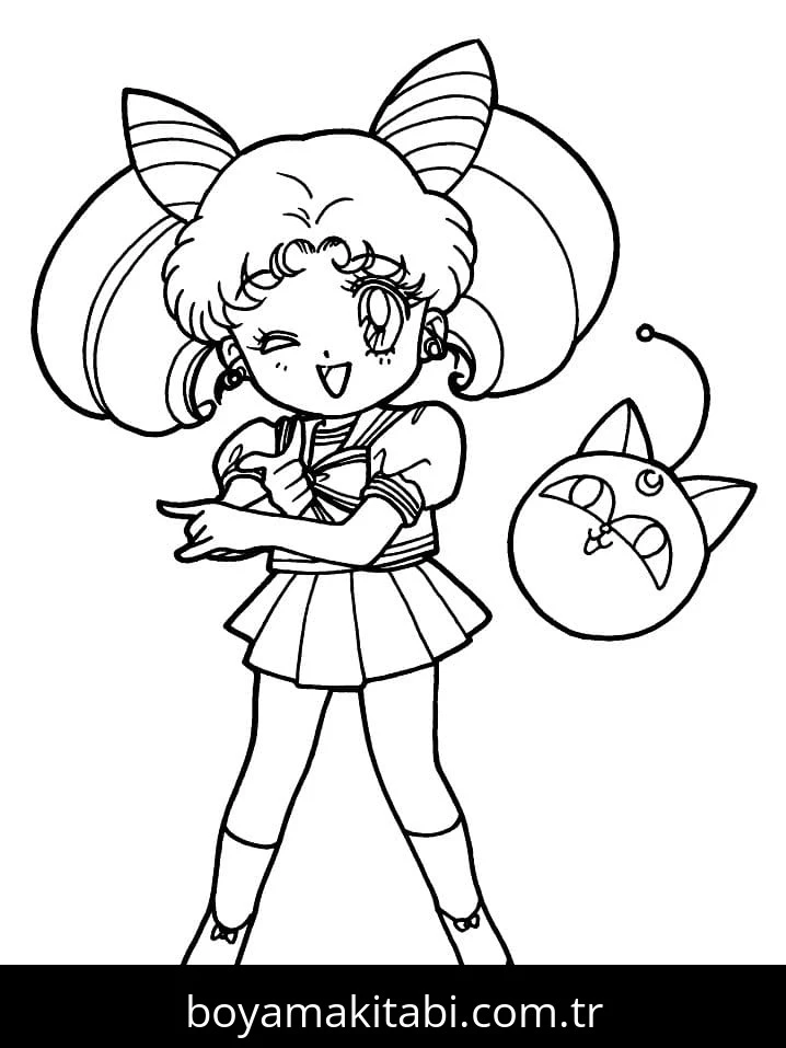 Sailor Moon boyama sayfası #73 – çocuklarla kaliteli zaman, yaratıcılığı geliştirir