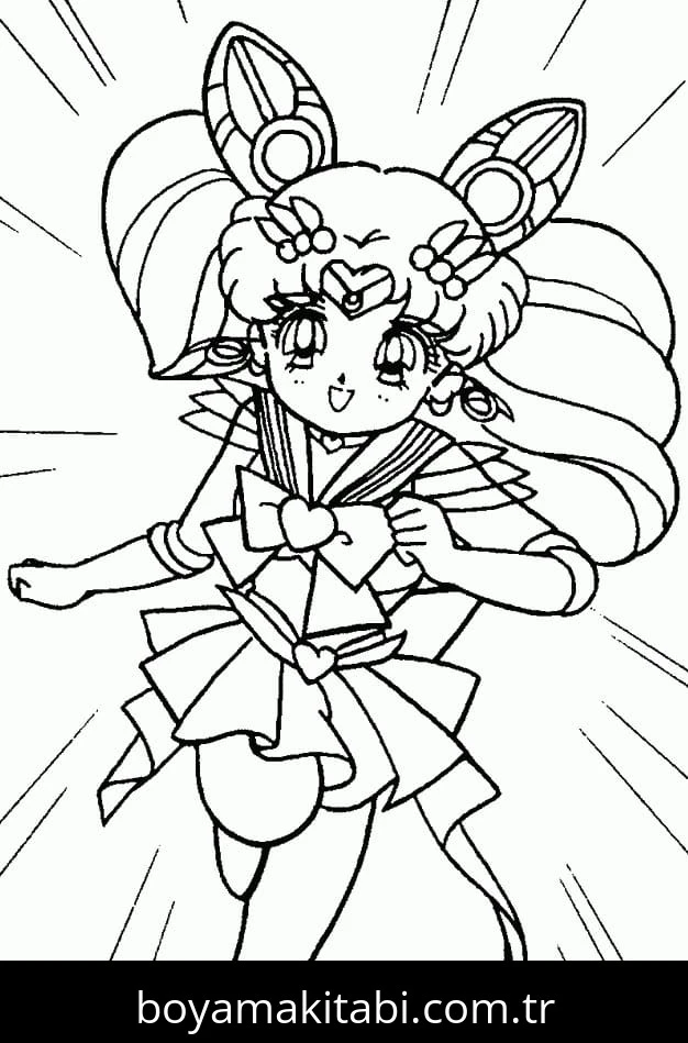 Sailor Moon boyama sayfası #93 – boyama çalışması, sınıf etkinliği