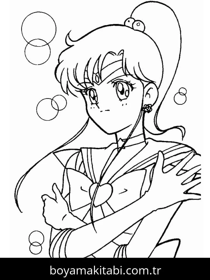 Sailor Moon boyama sayfası #99 – doğum günü partisi aktivitesi, ekran süresine alternatif