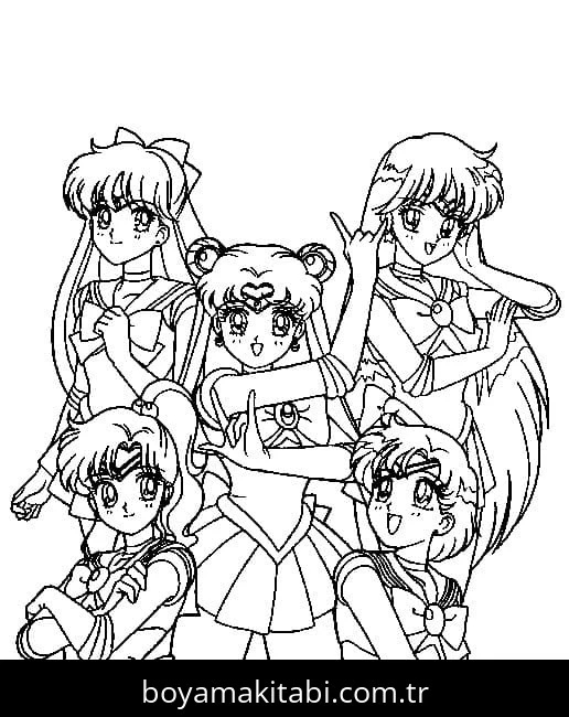 Sailor Moon boyama sayfası #106 – ekran süresine alternatif, çocuklarla kaliteli zaman