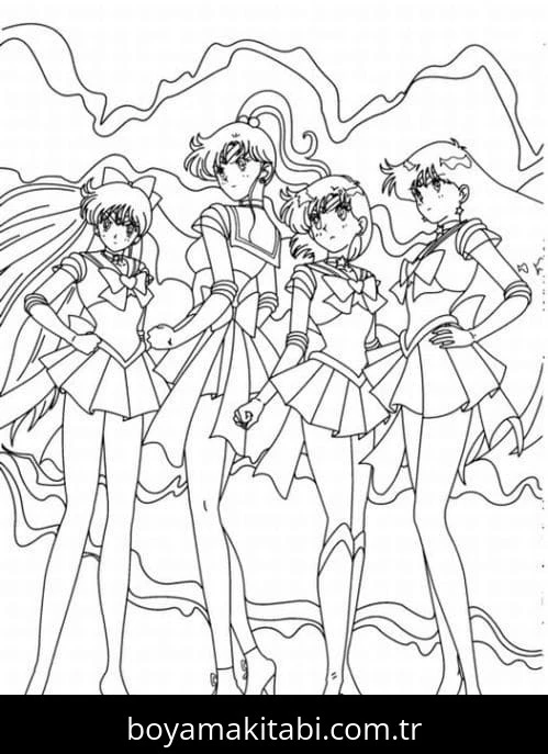 Sailor Moon boyama sayfası #115 – ücretsiz yazdır, boyama etkinliği