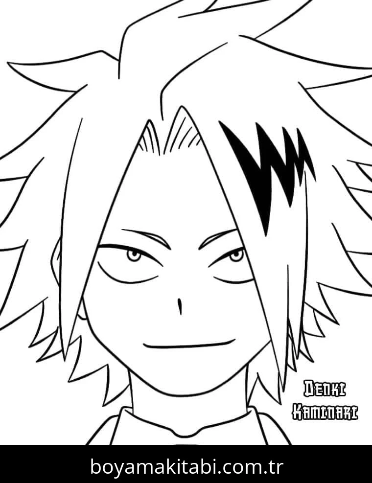 My Hero Academia boyama sayfası #32 – sevimli karakter, sanatsal çalışma