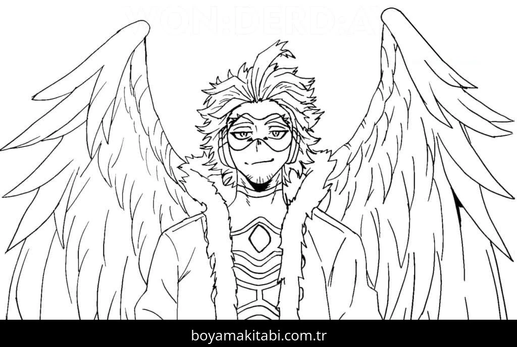 My Hero Academia boyama sayfası #34 – eğitici aktivite, yaratıcılık