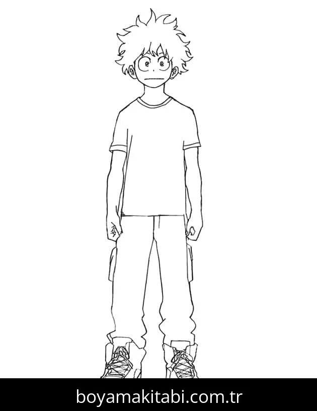 My Hero Academia boyama sayfası #37 – evde etkinlik, anaokulu etkinliği