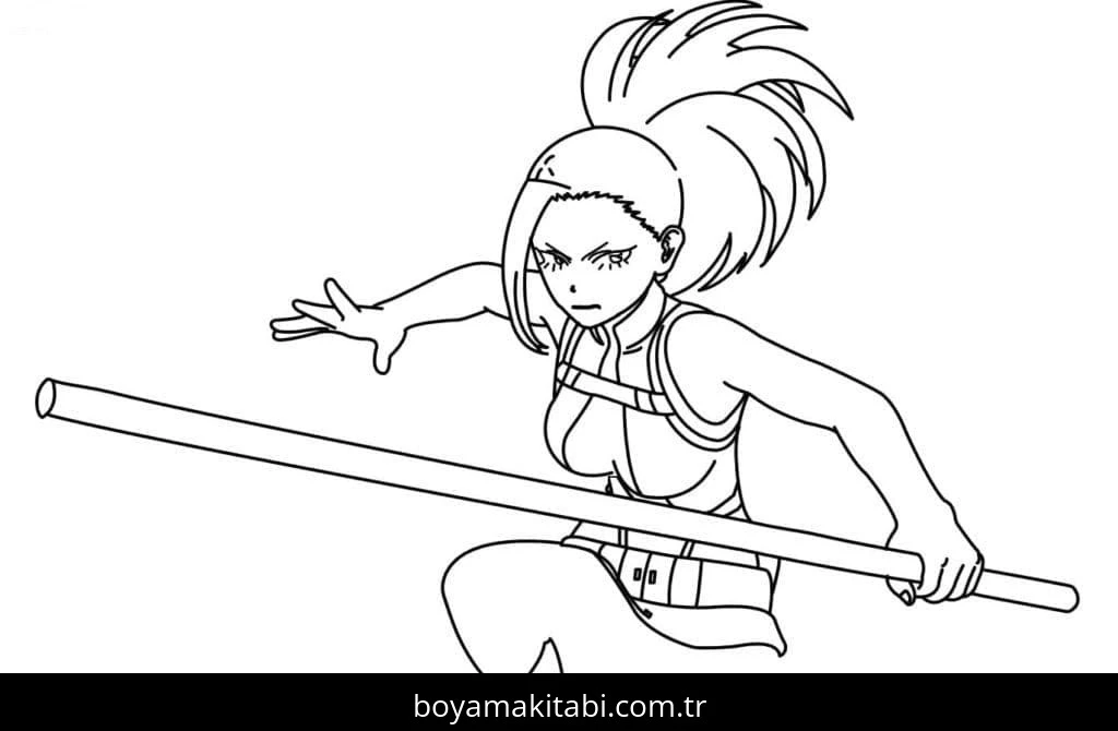 My Hero Academia boyama sayfası #54 – sabır ve özgüven kazandırır, yaratıcı sanat çalışması