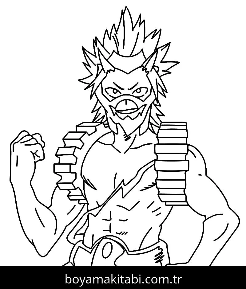 My Hero Academia boyama sayfası #84 – anaokulu etkinliği, motor becerileri destekler