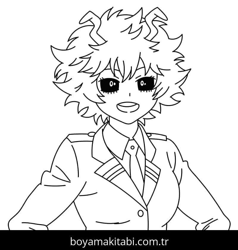 My Hero Academia boyama sayfası #90 – dikkat ve odaklanma geliştirir, A4 baskıya uygun