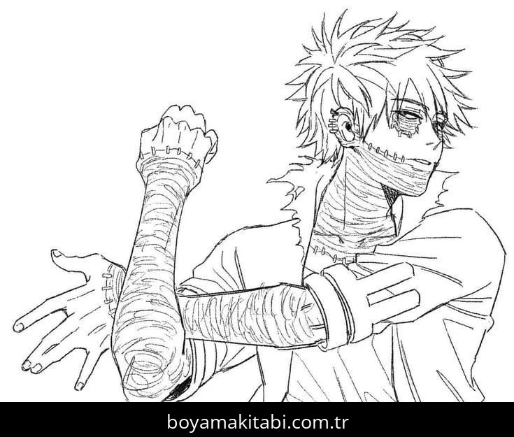 My Hero Academia boyama sayfası #108 – eğlenceli etkinlik, el becerilerini geliştirir