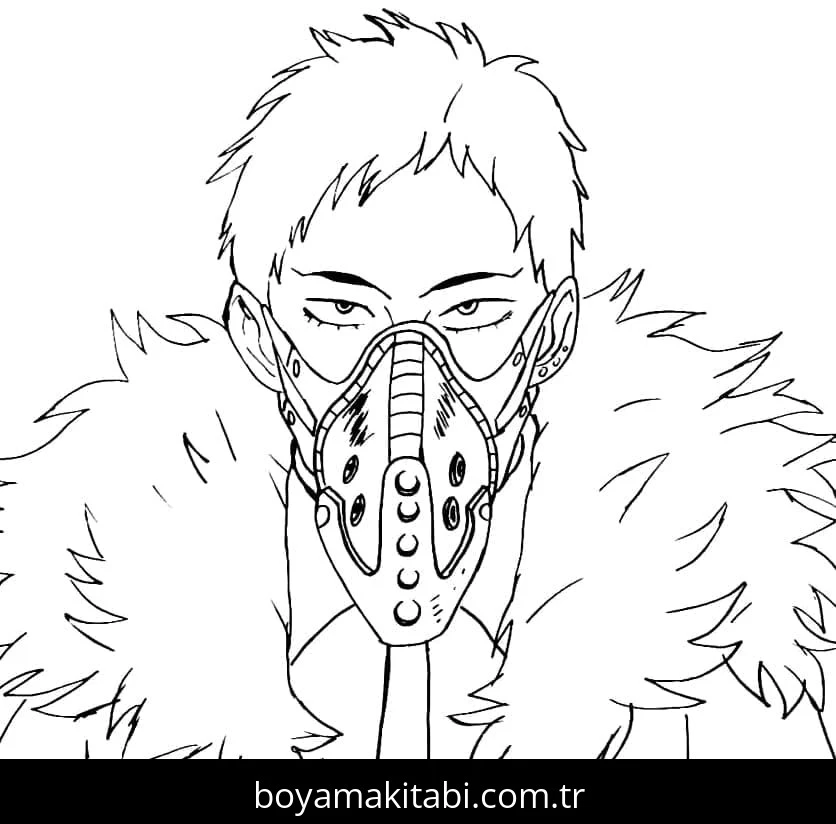 My Hero Academia boyama sayfası – eğitici aktivite, yaratıcılık