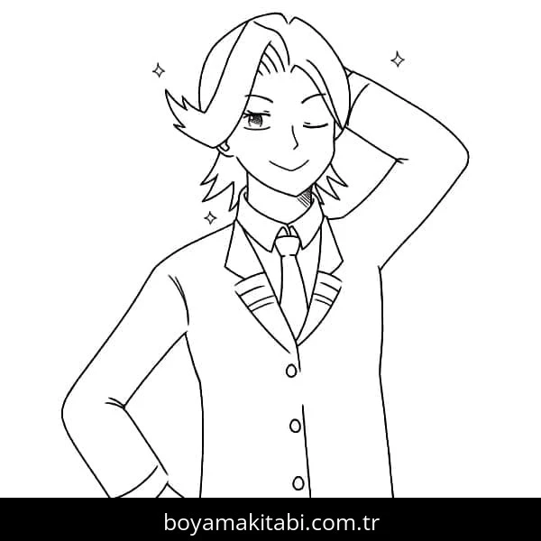 My Hero Academia boyama sayfası #119 – sanatsal çalışma, aile ile vakit geçirme