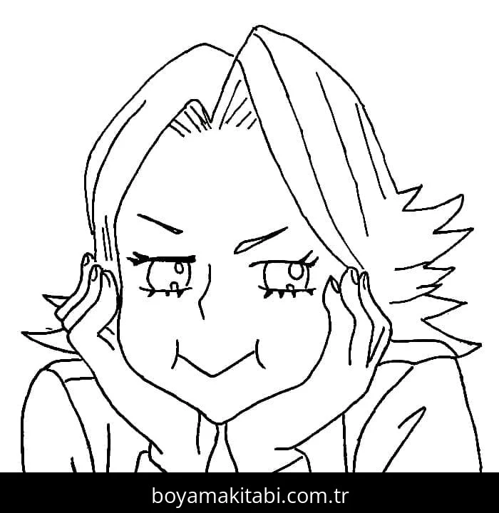 My Hero Academia boyama sayfası #120 – basit çizim, yaz tatili etkinliği