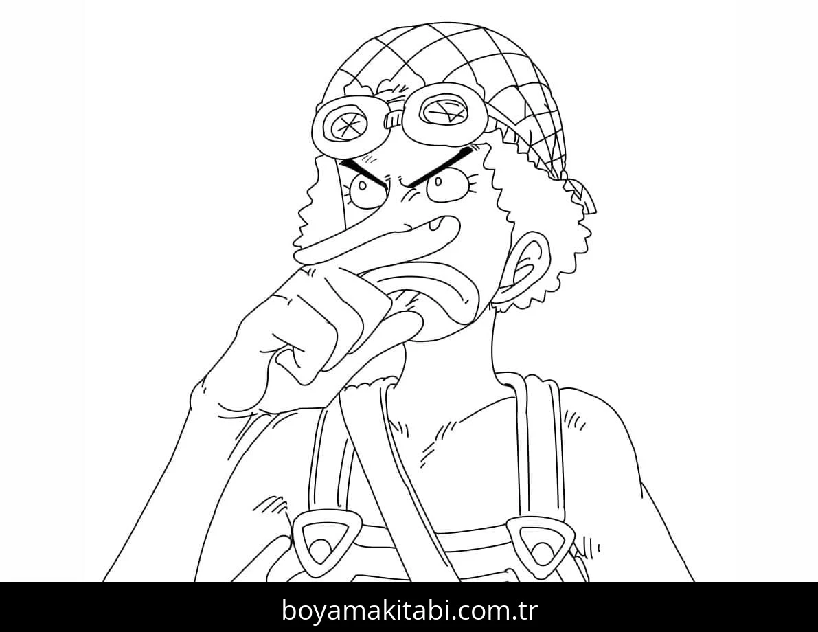 One Piece boyama sayfası #110 – renk bilgisini öğretir, günlük etkinlik önerisi