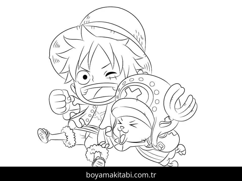One Piece boyama sayfası #125 – eğlenceli etkinlik, el becerilerini geliştirir