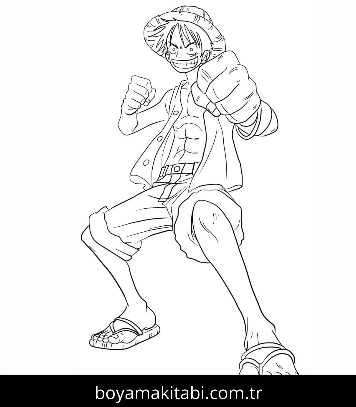 One Piece boyama sayfası #140 – renkli çizimler, dikkat ve odaklanma geliştirir