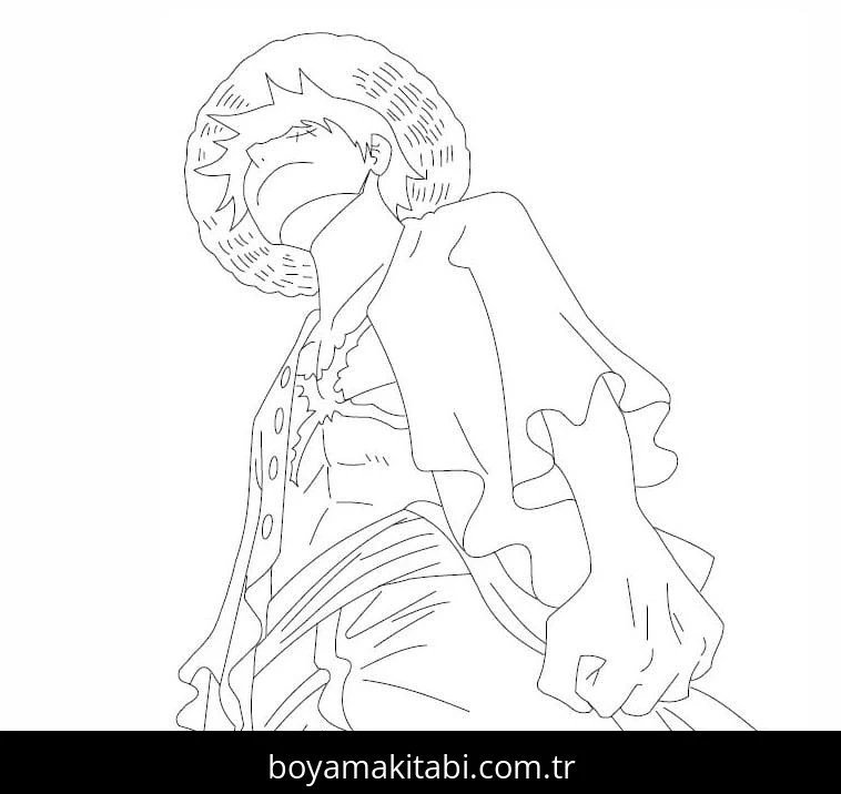 One Piece boyama sayfası #141 – anaokulu etkinliği, motor becerileri destekler