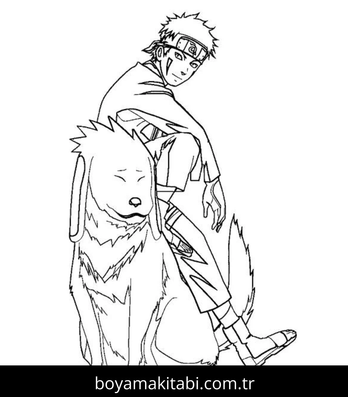 Naruto boyama sayfası – okul öncesi, evde etkinlik