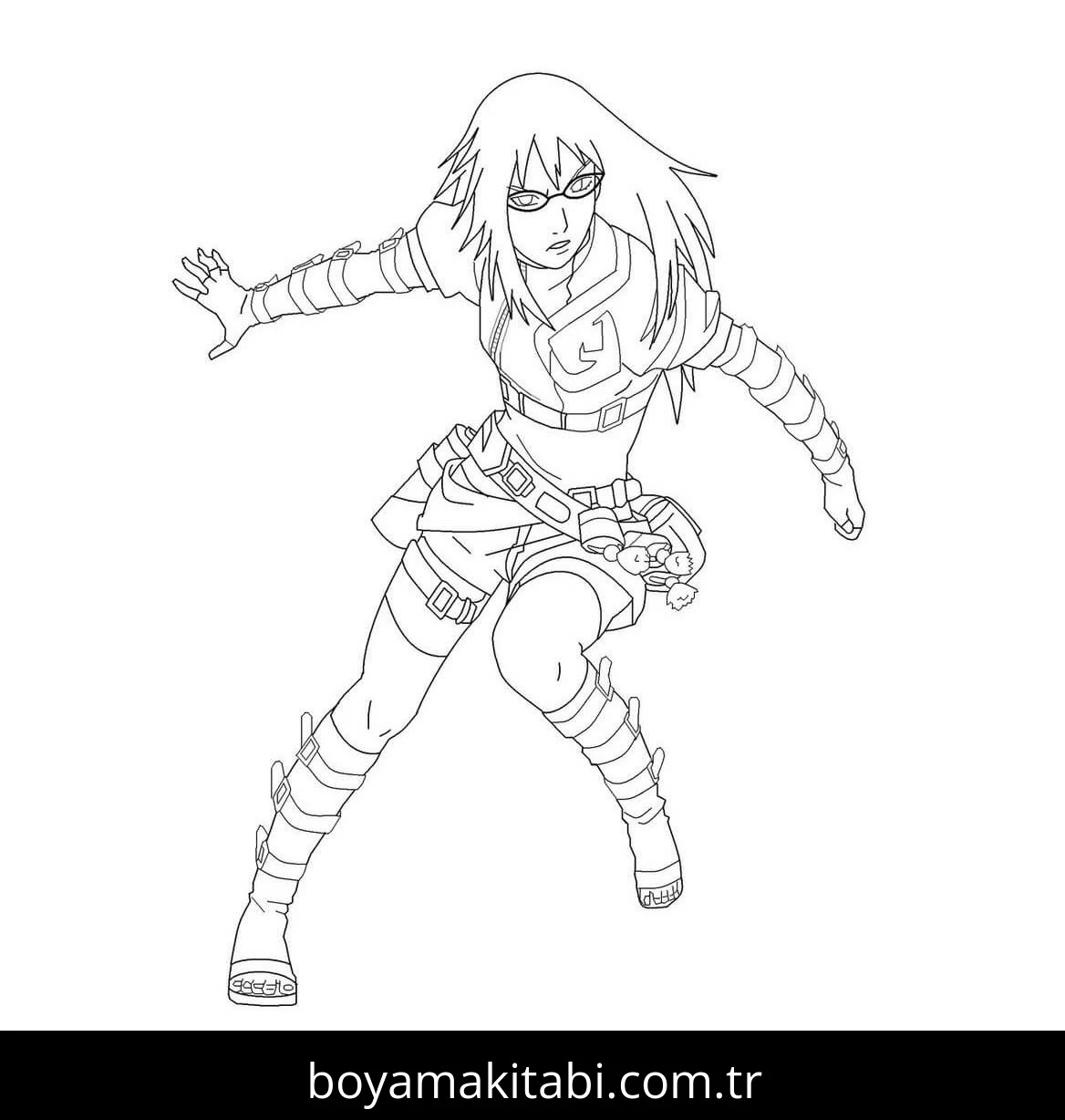 Naruto boyama sayfası – eğitici aktivite, yaratıcılık
