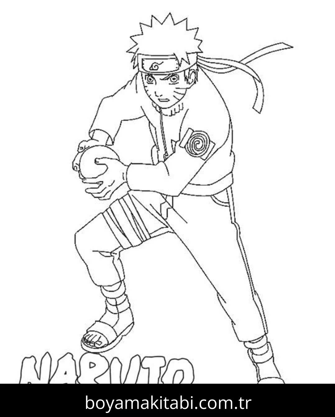 Naruto boyama sayfası – keyifli zaman, renkli çizimler