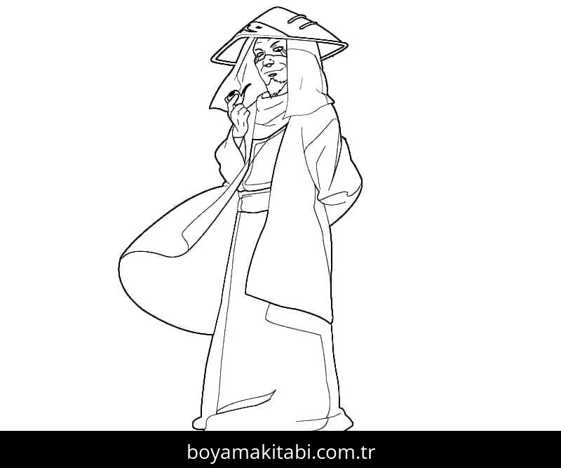 Naruto boyama sayfası – eğitici aktivite, yaratıcılık