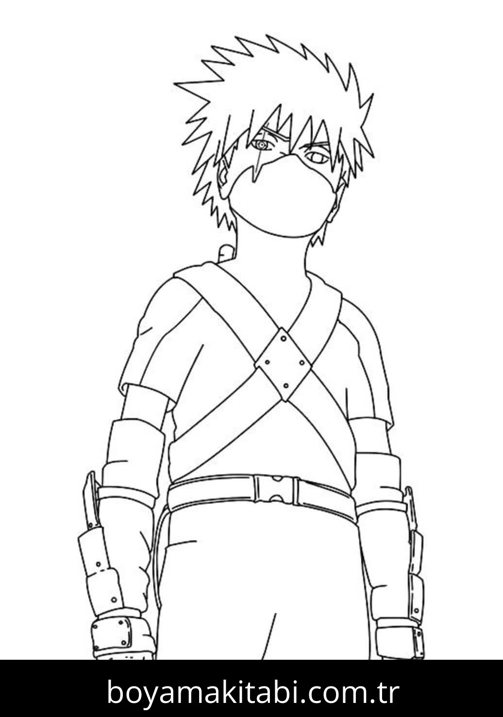 Naruto boyama sayfası – boyama çalışması, yaratıcılığı geliştirir