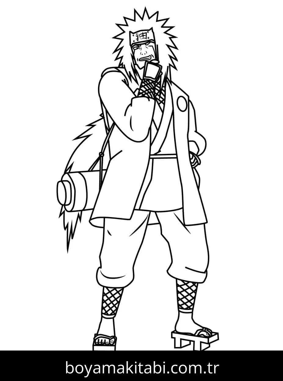 Naruto boyama sayfası – renkli çizimler, okul öncesi