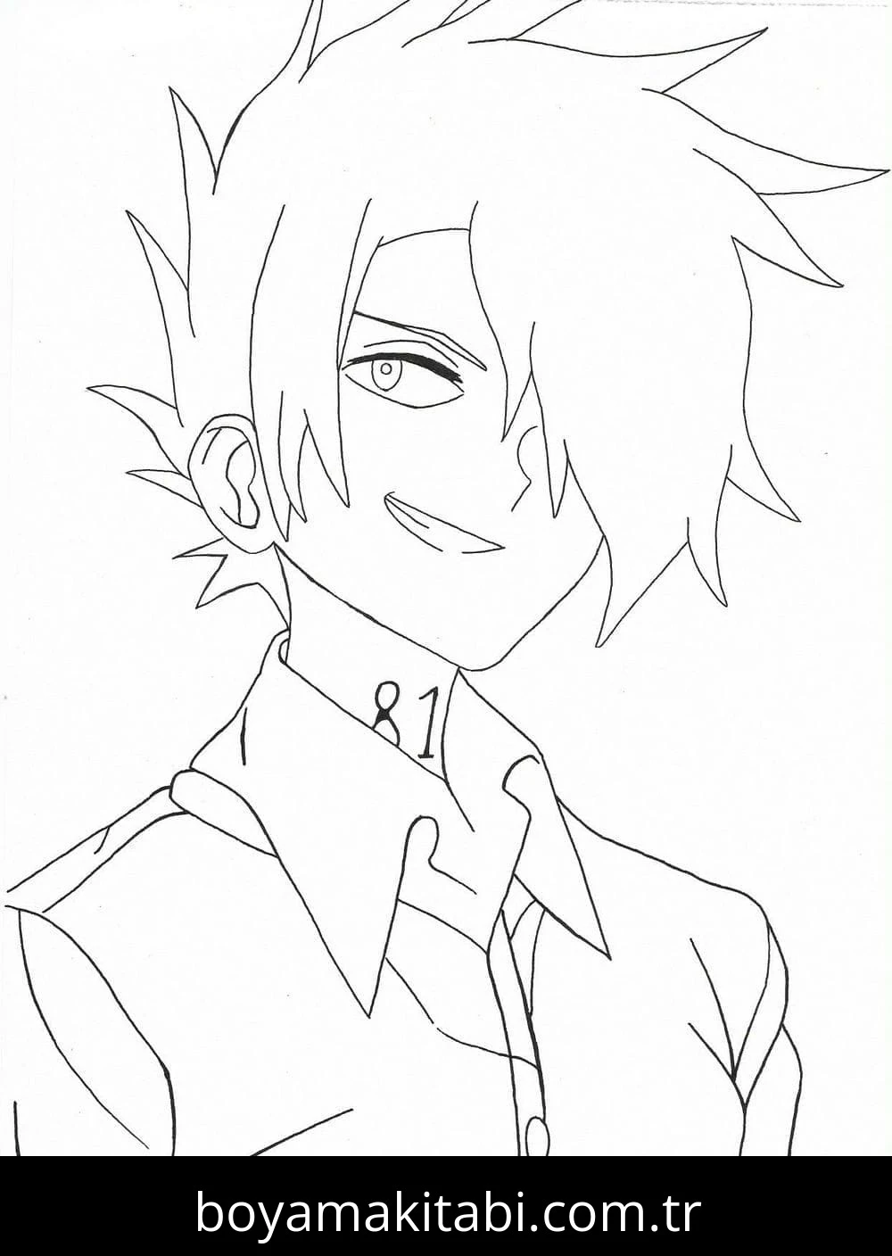 The Promised Neverland boyama sayfası – ücretsiz yazdır, boyama etkinliği