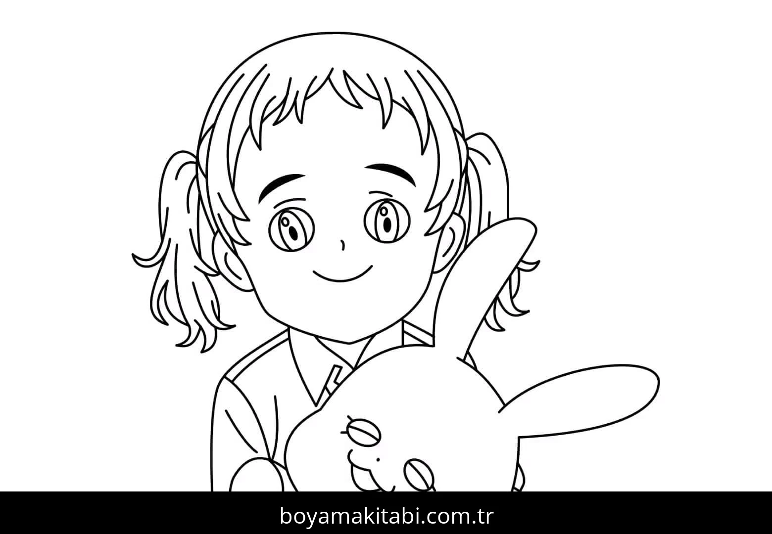 The Promised Neverland boyama sayfası – keyifli zaman, renkli çizimler
