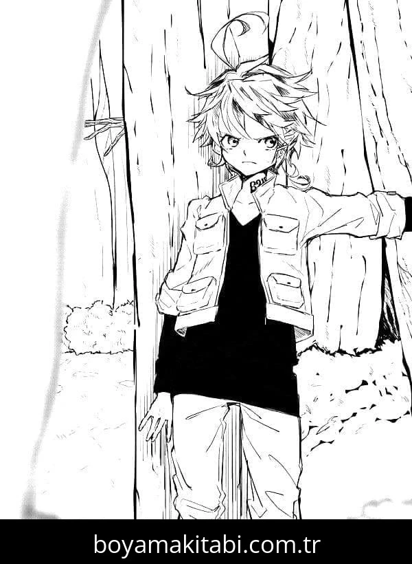 The Promised Neverland boyama sayfası – yaratıcılık, eğlenceli etkinlik