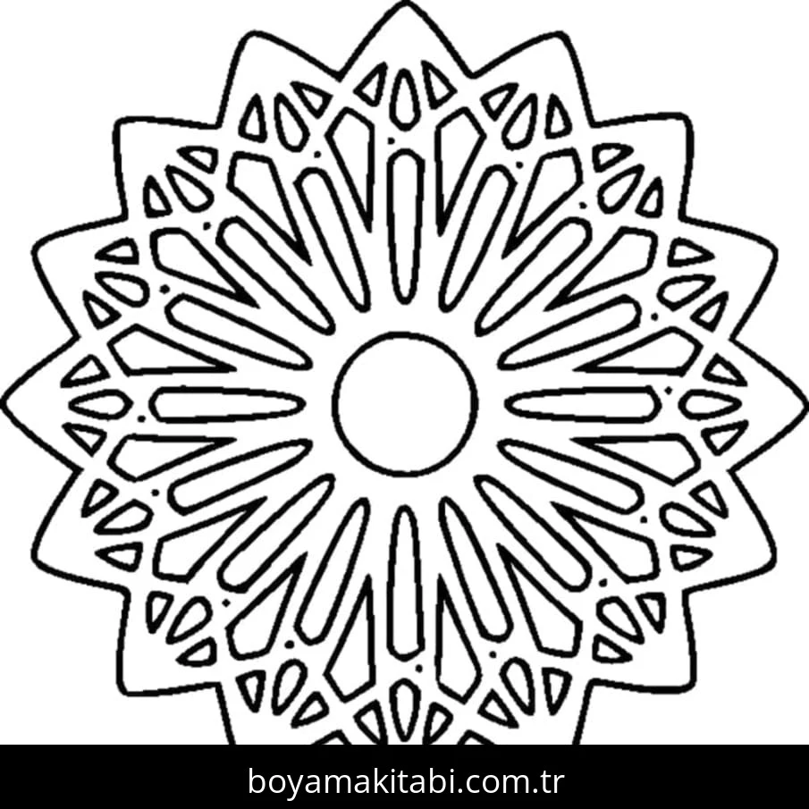 Soyut boyama sayfası – çocuk aktivitesi, PDF indir