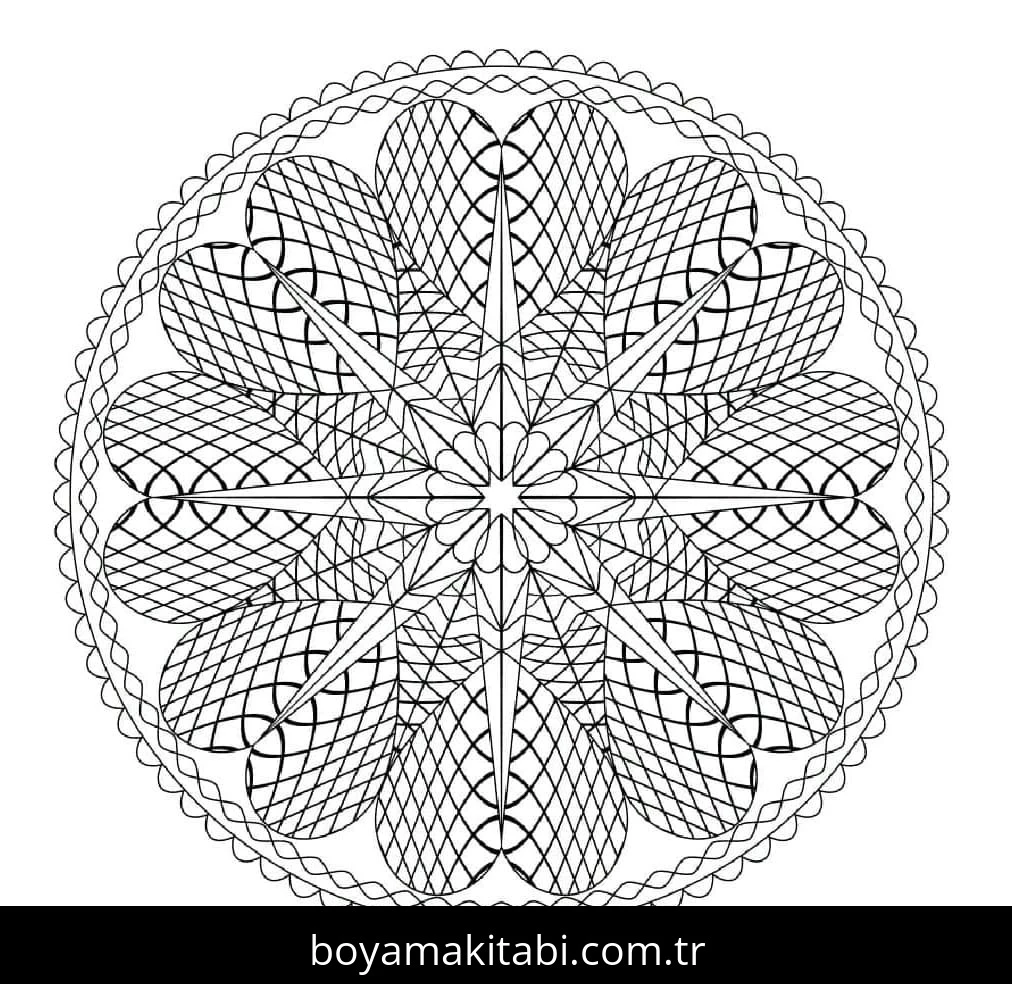 Soyut boyama sayfası – ücretsiz yazdır, boyama etkinliği