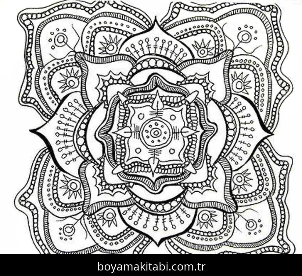 Soyut boyama sayfası – okul öncesi, evde etkinlik