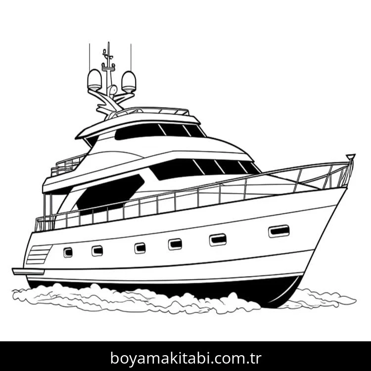 Yat boyama sayfası – el becerilerini geliştirir, boyama çalışması
