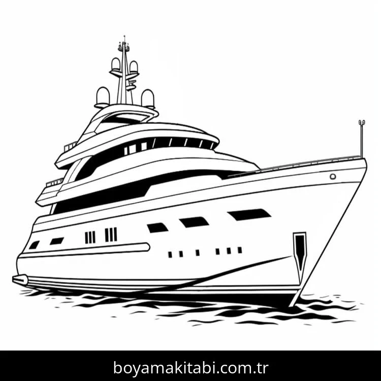 Yat boyama sayfası – boyama çalışması, yaratıcılığı geliştirir