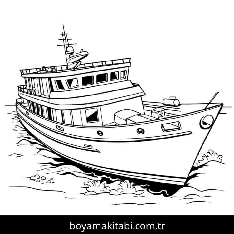 Yat boyama sayfası – ücretsiz yazdır, boyama etkinliği