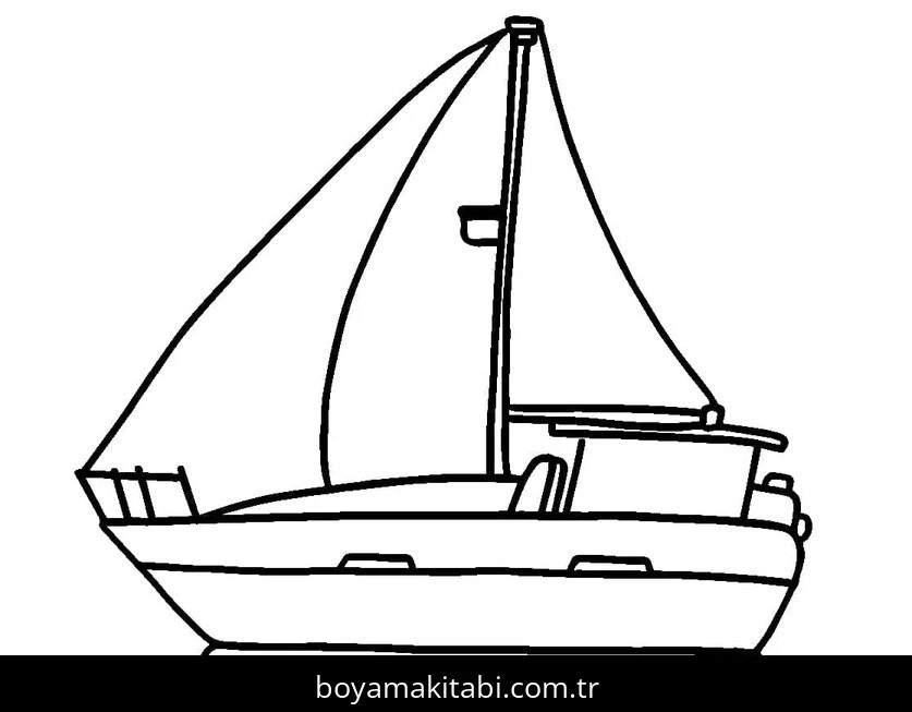 Yat boyama sayfası – eğlenceli etkinlik, el becerilerini geliştirir