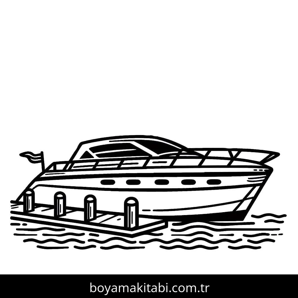 Yat boyama sayfası – yaratıcılığı geliştirir, keyifli zaman