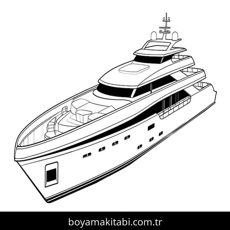 Yat boyama sayfası – okul öncesi, evde etkinlik