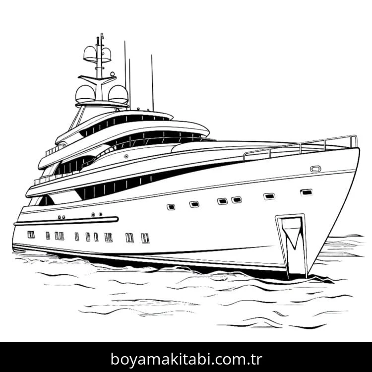 Yat boyama sayfası – el becerilerini geliştirir, boyama çalışması