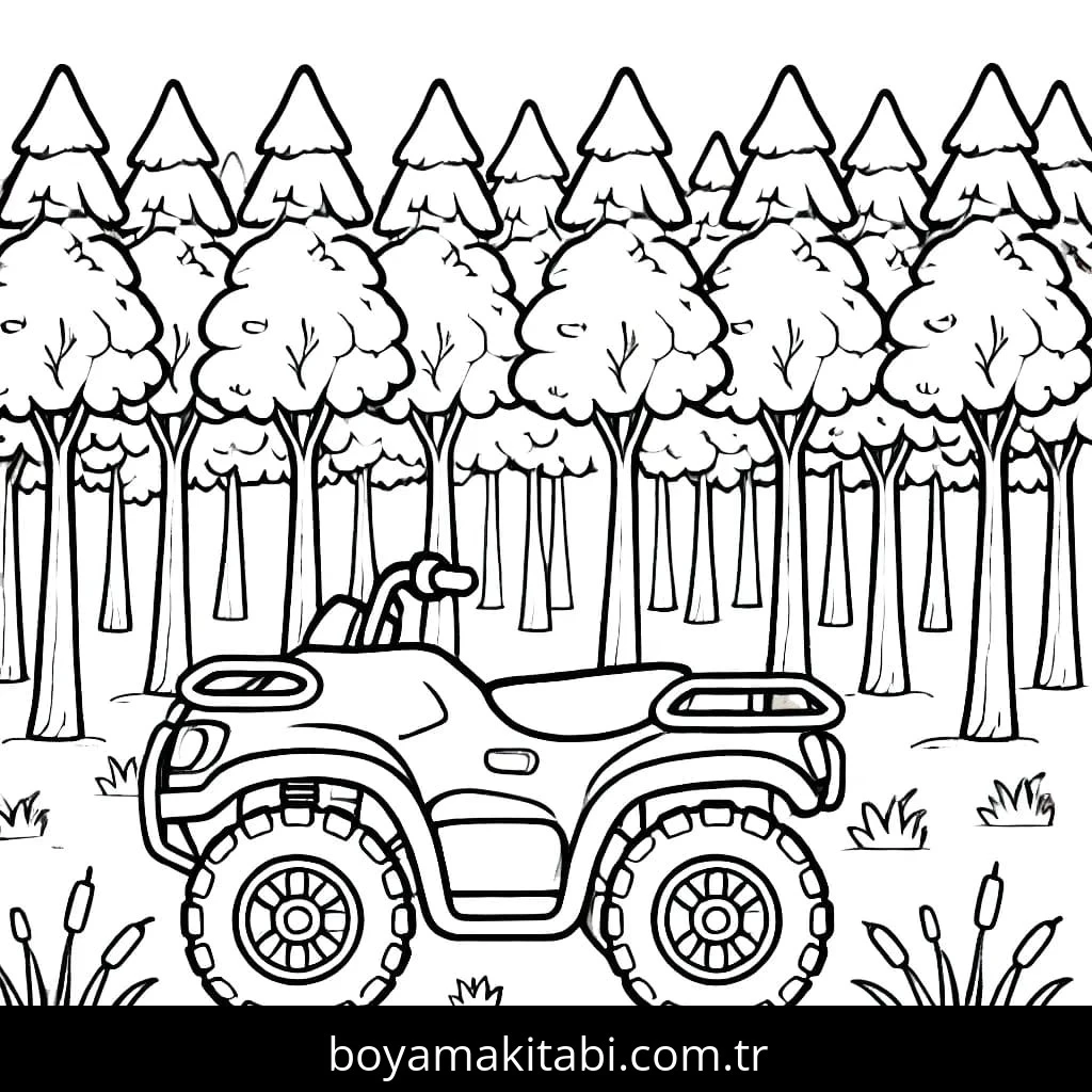 Off Road boyama sayfası – evde etkinlik, ücretsiz yazdır
