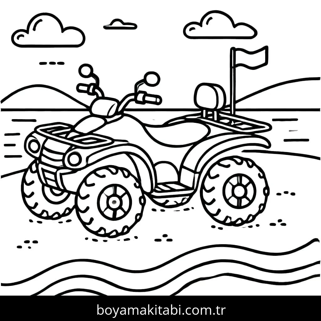 Off Road boyama sayfası – yaratıcılık, eğlenceli etkinlik