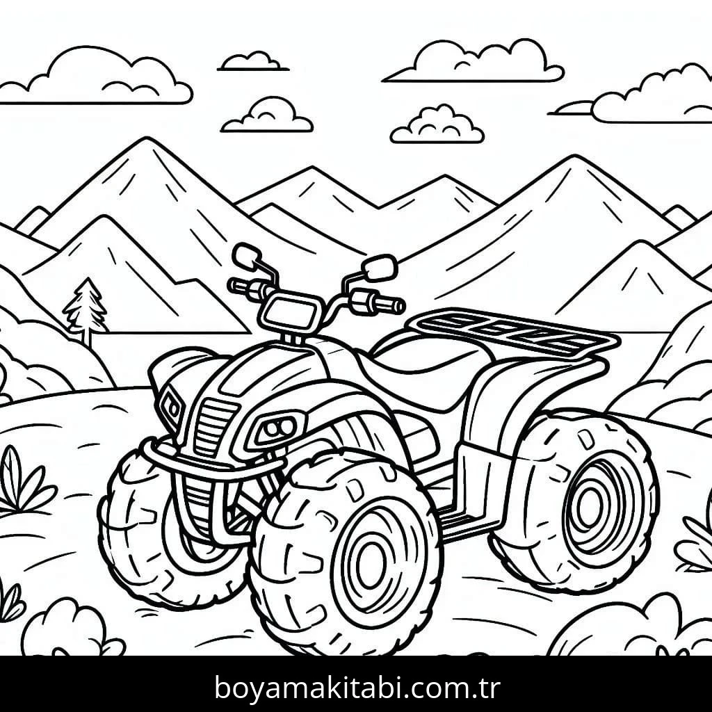 Off Road boyama sayfası – ücretsiz yazdır, boyama etkinliği