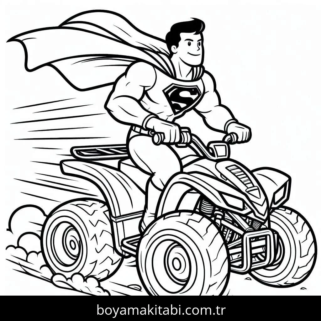 Off Road boyama sayfası – boyama etkinliği, çocuk aktivitesi