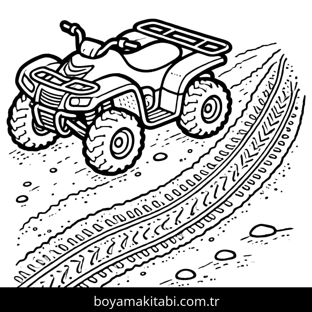 Off Road boyama sayfası – eğitici aktivite, yaratıcılık