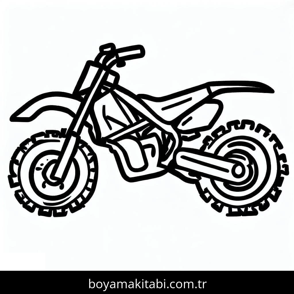 Motosiklet boyama sayfası #94 – doğum günü partisi aktivitesi, ekran süresine alternatif